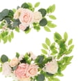 thumbnail image 6 of 2x Rustic Artificial Flower Swag Silk Flowers Wedding Arch Flowers for Wedding Wall , pink Option 4 G, 6 of 7