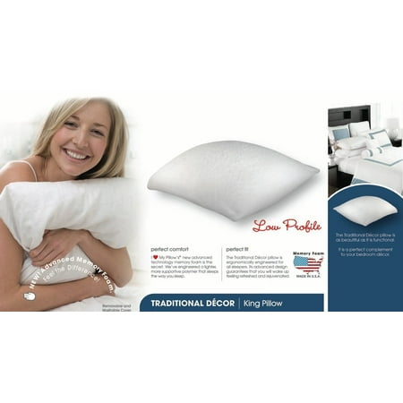 I Love My Pillow King Memory Down Low Profile Supreme (Best Low Profile Pillow)