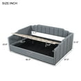 thumbnail image 4 of CoSoTower Upholstered Daybed with Underneath Storage,Full Size, Gray, 4 of 9