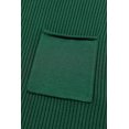 thumbnail image 6 of Versatile and Comfortable: Women's Green Short Sleeve Sweater with Ribbed Knit Texture - [ZhiHiMeRi] | (US 8-10)M,Blackish Green, 6 of 12
