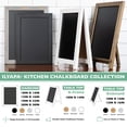 thumbnail image 7 of Ilyapa Rustic Wooden Magnetic Kitchen Chalkboard Sign - 20x30 Inch Graywash Framed Wall Hanging Chalk Board for Farmhouse Decor, Wedding, Restaurant, 7 of 7