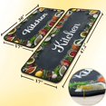 thumbnail image 2 of Farmhouse Kitchen Rugs and Mats Non Skid Washable, Non-Slip Backing Kitchen Rug Set of 2 for Floor, Farmhouse Style Kitchen Decor Runner Rug Sets for Kitchen (17"x47.2"+17"x30", Seasonings), 2 of 7