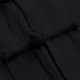 thumbnail image 5 of HAJWOH Men’s Cotton Linen Tai Chi Set 2 Piece Kung Fu Outfits Long Sleeve Martial Arts Training Suit Lightweight Breathable Workout Clothing Black XL, 5 of 6