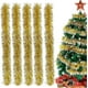 thumbnail image 1 of Guirnaldas de oropel de Navidad Oro, Conjunto de 5 Guirnaldas de Navidad, Guirnaldas de oropel metálico, Guirnalda de árbol de Navidad brillar Electrónica, 1 of 5