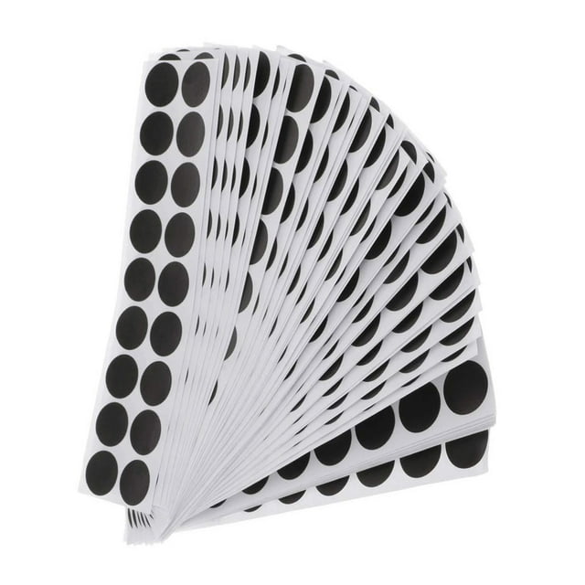 Xingzhi Pack of 900 Target Sticker Convenience Hunting Accessories Practical DIY Shooting Patches Paper Patch Bright Color Training Prop black