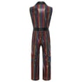 thumbnail image 2 of inlzdz Mens Retro 70s Disco Jumpsuit Shiny Plaid Romper Hippie Music Festival Jazz Party Outfit Rainbow L, 2 of 7