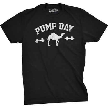Mens Pump Day Funny Camel Hump Day Workout Fitness Gym Lifting T shirt