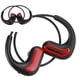 thumbnail image 5 of Auriculares deportivos impermeables IPX8 para natación, con Bluetooth y memoria de 8 GB, color rojo, 5 of 14