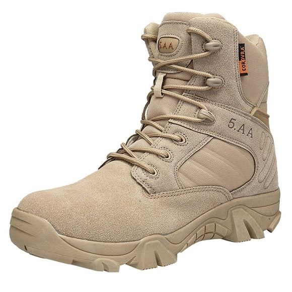 jovati Men Wear-Resisting Non-Slip Outdoor Climbing Hiking Boots Combat Military Boots