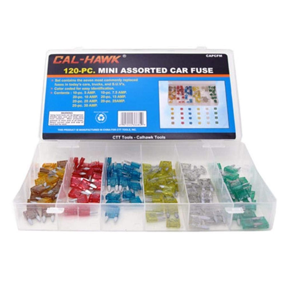 120pc. Mini Assorted Car Fuse