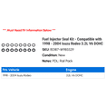 thumbnail image 2 of Fuel Injector Seal Kit - Compatible with 1998 - 2004 Isuzu Rodeo 3.2L V6 DOHC 1999 2000 2001 2002 2003, 2 of 2