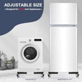 thumbnail image 2 of Mobile Roller with 4 Locking Wheels, Adjustable Furniture Dolly Mini Fridge Stand Appliance Dollys Cart Washer Pedestal for Portable Washing Machine, Dryer, Refrigerator, 2 of 7