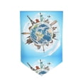 thumbnail image 5 of Wukai World Travel Print Garden Flag 12.5x18 Inch Double Sided Sun-resistant Rain-resistant, Wrinkle-resistant Colorfast(Only Flag), 5 of 7