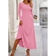 thumbnail image 5 of Conjunto de 2 Piezas PRETTYGARDEN Vestido de Punto Acanalado Mediano Rosa, 5 of 7