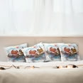 thumbnail image 3 of Ambesonne Abstract Throw Pillow Cover 4 Pack, 2 Crabs Dancing Sea, 24", Brown Pale Blue, 3 of 6