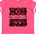 thumbnail image 4 of Inktastic Big Sis Buffalo Plaid Sister Girls Toddler T-Shirt, 4 of 5