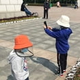 thumbnail image 3 of Chapeau de Protection pour Enfants, Chapeau de Pêcheur Détachable Transparent avec Écran de Protection, 3 of 9