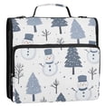 thumbnail image 5 of FORMRS Zipper Binder with Shoulder Strap 2-inch Ring 500 Sheet Capacity File Bag, Cute Snowmen, 5 of 5