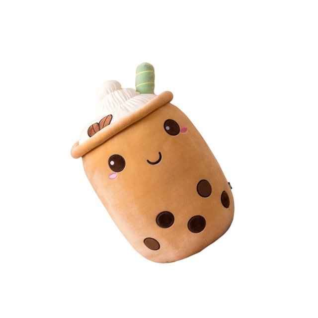 Yuarrent Muñeco de peluche de té de la leche, almohada de té de la leche con burbujas, juguetes de peluche, regalos para niños y adultos Decoración del hogar No.1 Yuarrent HA045630-01