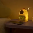 thumbnail image 3 of Yammee Multifunction Cute Capybara Desk Night Light with Alarm Clock 1500mAh USB Rechargeable Snooze Function Sleep Trainer, 3 of 10
