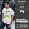 thumbnail image 4 of Greenyef Graphics I Paused My Game to Be Here Video Gamer Gift for Men Teenagers Gaming Funny Graphic T-Shirt Style-22 (White, Medium), 4 of 6