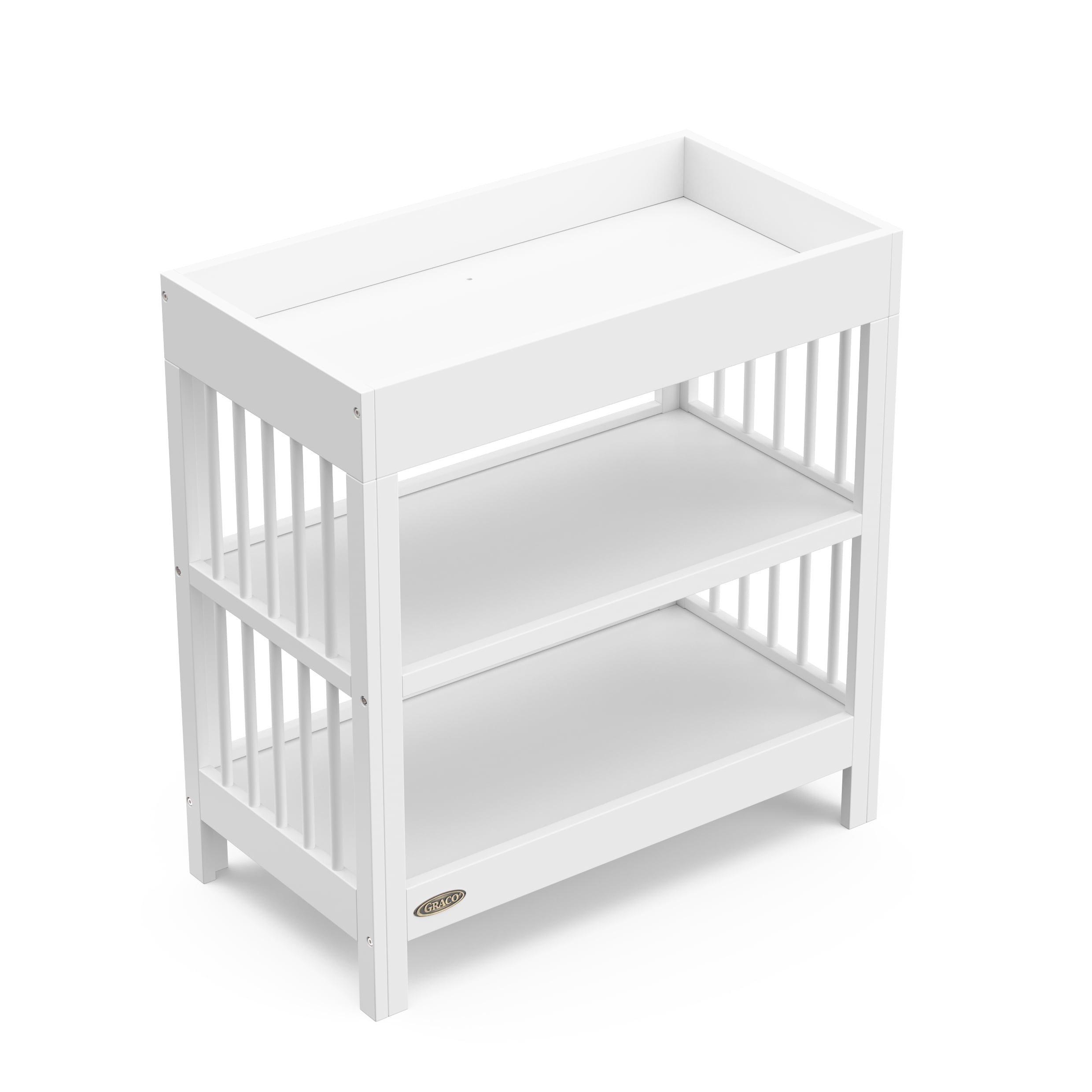 Graco Teddi Infant Wood Changing Table with Changing Pad, White