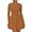 Brown, variant on Women's Square Neck Ruffle Hem Mini Dress Ruched Waist Long Sleeve Short Party Dresses