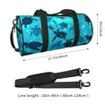 thumbnail image 4 of Easygdp World Turtle Day Travel Bag, Camping, Weekend, Carry On Overnight Duffel Bag with Shoulder Strap, 4 of 8