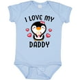thumbnail image 3 of Inktastic I Love My Daddy with Cute Penguin and Hearts Girls Baby Bodysuit, 3 of 5