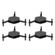 thumbnail image 3 of Juego de Posavasos Hexagonales Ajustables y Multipropósito, 4 Piezas, Negro, 3 of 10