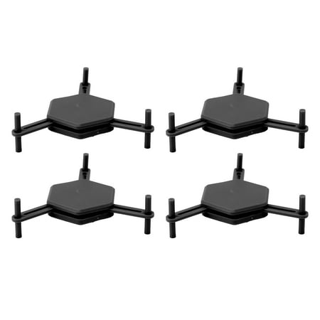 

Coasters Space Saving Hexagonal Coaster ABS For Drinks Black