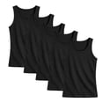 thumbnail image 5 of BenBen Men Tank Tops Ribbed Classic Fit Cotton Undershirt Tank Breathable 5-Pack, 5 of 5