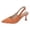 Orange, variant on Win s Way Women's Solid Pointed Toe Suede Buckle Strap High Heels