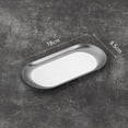 thumbnail image 5 of Stainless Steel Tray Set (2Pcs) - Mirror Polished, Heavy Duty, Oval, Multifunctional for Towel, Jewelry, Cake, Dessert, Food Serving, Home, Bathroom, 5 of 8