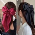 thumbnail image 3 of RAGUPEL butterfly hair clips Trending Web Favorite clips cute accessories Oversized Bow Eye-Catcher hair styling clips 1Wine Red, 3 of 3