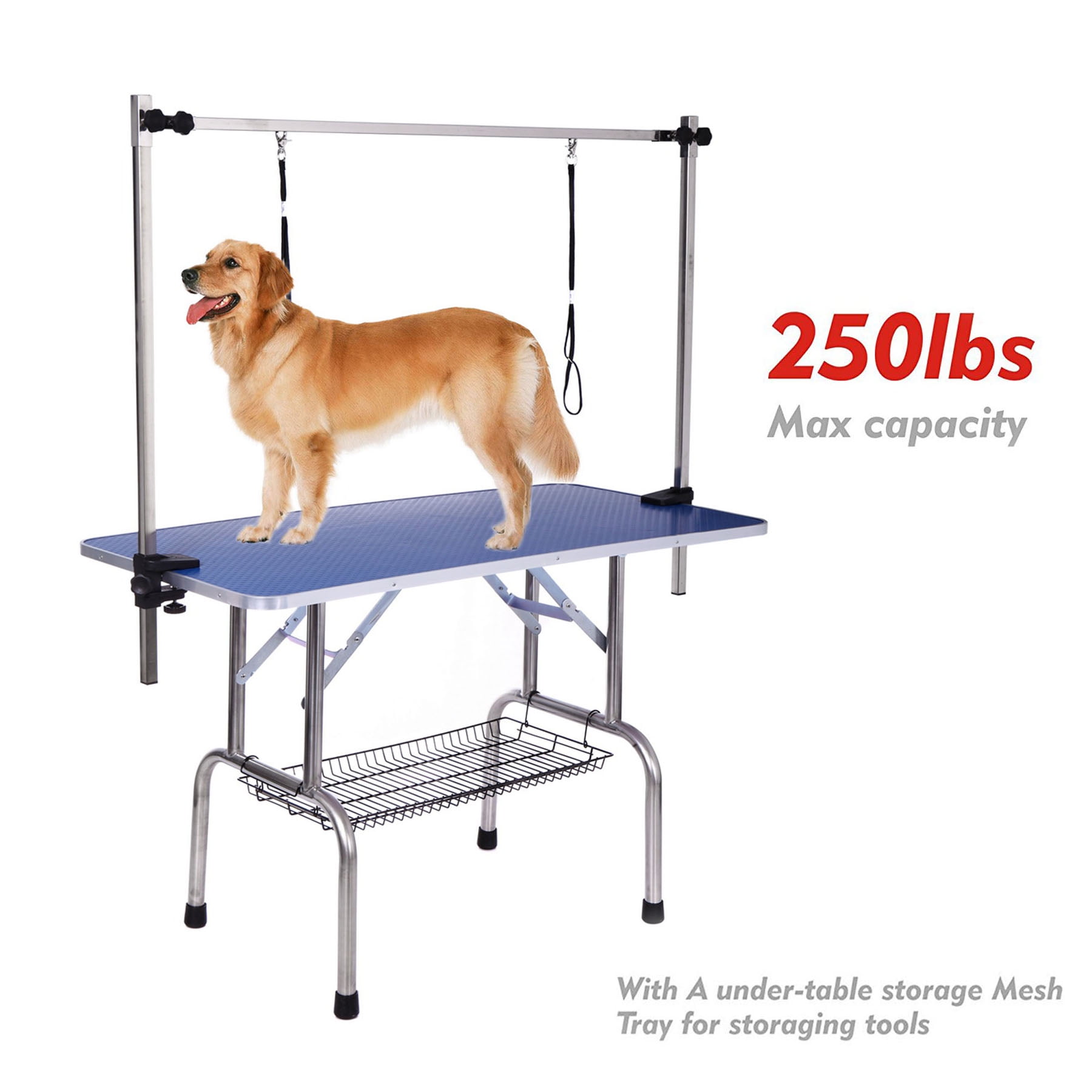 dog grooming table arm with clamp