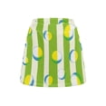 thumbnail image 5 of Garronmavis Golf Ball High Waisted Athletic Shorts Women oing Out Skirt with Pocket with Shorts Underneath Green and White Stripes Casual Travel Vacation Skirt, Size 2XL, 5 of 6
