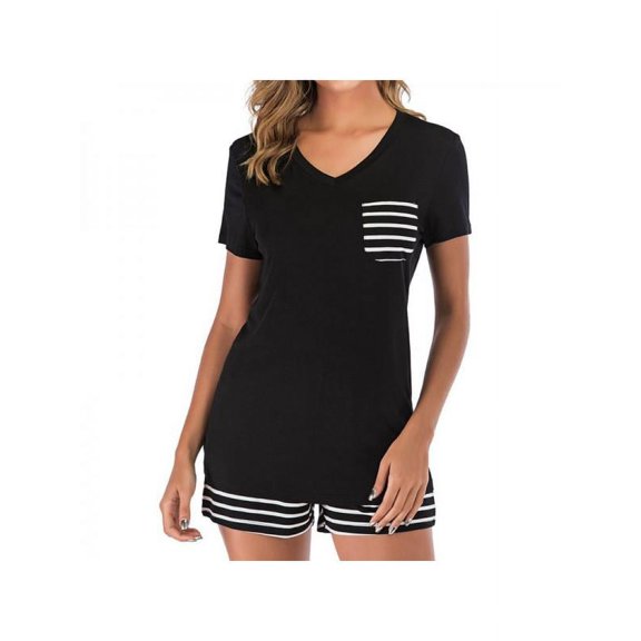 Luxsea Women's Shorts Pajama Set Short Sleeve Sleepwear Nightwear