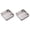 Silver2-2Pcs, variant on Stainless Steel Roasting Pan – Broiler Pan with Grill Rack Set, Nonstick Rectangular Roaster for Cooking & Baking, 10.1x10.1x2 Inch Oven Tray for Turkey, Chicken, Vegetables