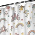 thumbnail image 3 of Fairy Princess Castle Pattern Shower Curtain 36"x72" ,Bathroom Decorative Shower Curtains Set with 12 Hooks,Modern Waterproof Washable Shower Curtain, 3 of 6