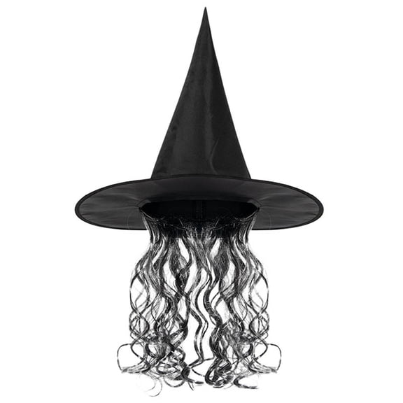 Halloween Witch Set For Women Includes Wig Hat EVA Adult Party Dress Up Accessories Outfit
