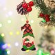 thumbnail image 1 of Adornos navideños colgantes de placa, gnomo navideño colgante de madera, Papá Noel, gnomo decorativo de madera hecho a mano, decoración para árbol de Navidad, colgante con cuerda para fiesta de Navida, 1 of 6
