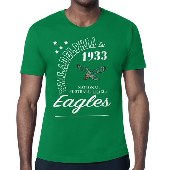 Men's Starter Kelly Green Philadelphia Eagles Arch City Retro Logo T-Shirt