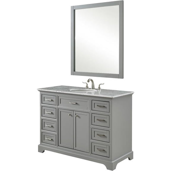 48 in. Single Bathroom Vanity Set - Light Grey - 48 in.
