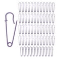 thumbnail image 1 of Uxcell 60-Pack Alfileres de Seguridad Grandes, Alfileres de Bloqueo de Resorte de 2" para Moda/Ropa/Coser/Colchar/Lavandería/Manualidades/Decorativos, Grandes Alfileres [Púrpura], 1 of 1