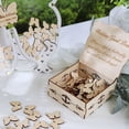 thumbnail image 7 of Inerposs Wooden Butterflies Sign-in Table, Wedding Guestbook Decoration, Elegant Wooden Ornaments, Unique Wedding Decor for Guest Registration, Butterfly Shape Wedding Centerpiece, 7 of 7
