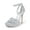 SILVER-GLITTER, variant on Women's Platform Stiletto Heels Open Toe Ankle Strappy High Heels Fashion Wedding Dressy Pump Sandals Shoes