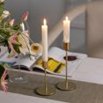 thumbnail image 4 of Multitrust golden metal candle holder, cone-shaped decorative candle holder, 4 of 6
