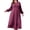 Purple, variant on Mengpipi Women's Plus Size Knits Fall Spring Long Sleeve Round Neck Puff Sleeve Ribbed A-Line Solid Color Casual Comfortable Midi Dress 1X-5X