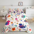 thumbnail image 2 of Erosebridal Capybara Bedding King Size,Cute Capybara Floral Comforter Set for Capybara Lovers Bedroom,Hippie Funky Flower Down Comforter,Cartoon Animals Blossom Duvet Insert,3 Piece, 2 of 7